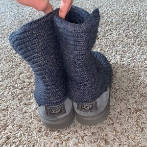 Navy and grey UGG boots
